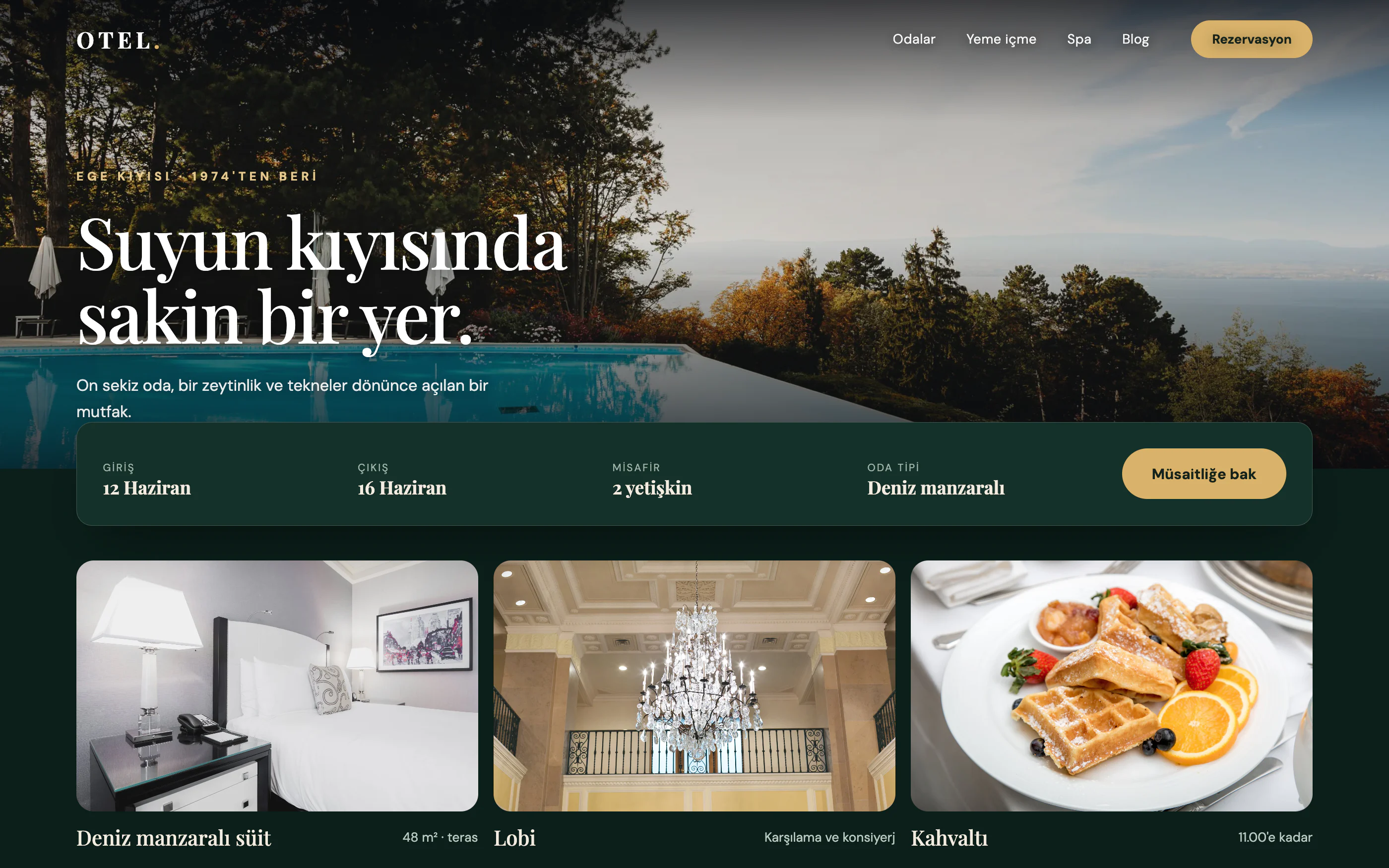 Butik Otel Web Sitesi