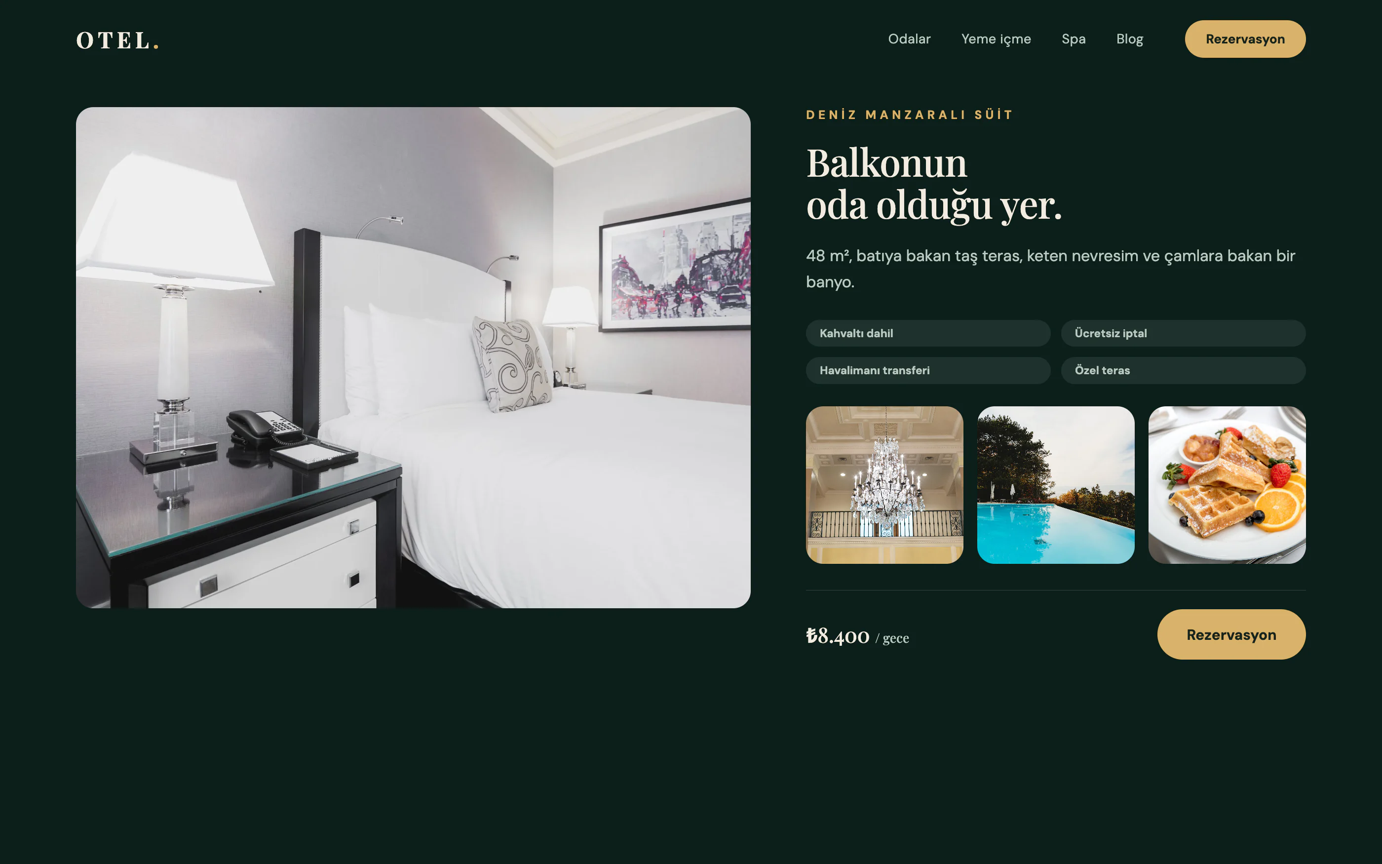 Butik Otel Web Sitesi