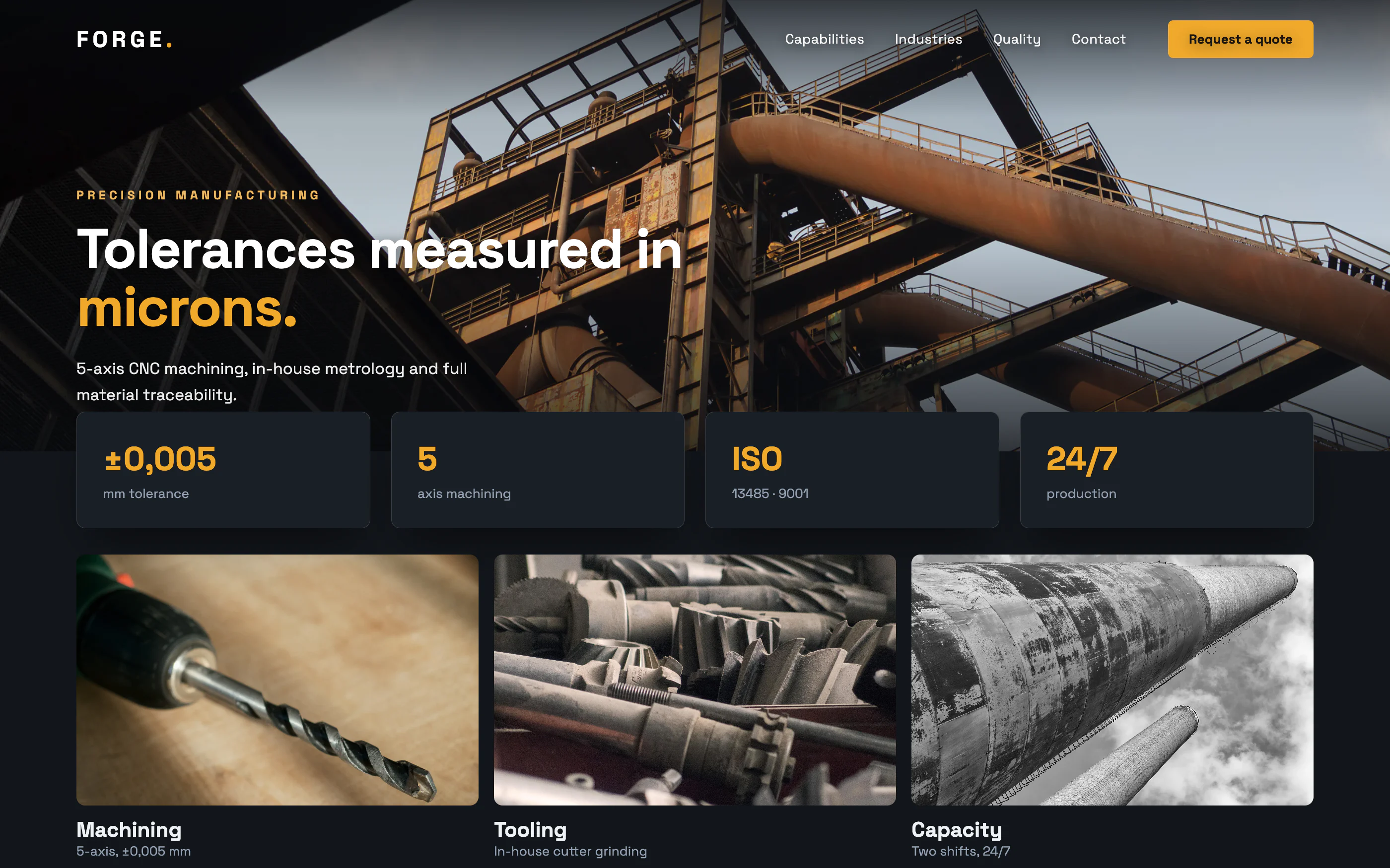 Manufacturing & CNC Website
