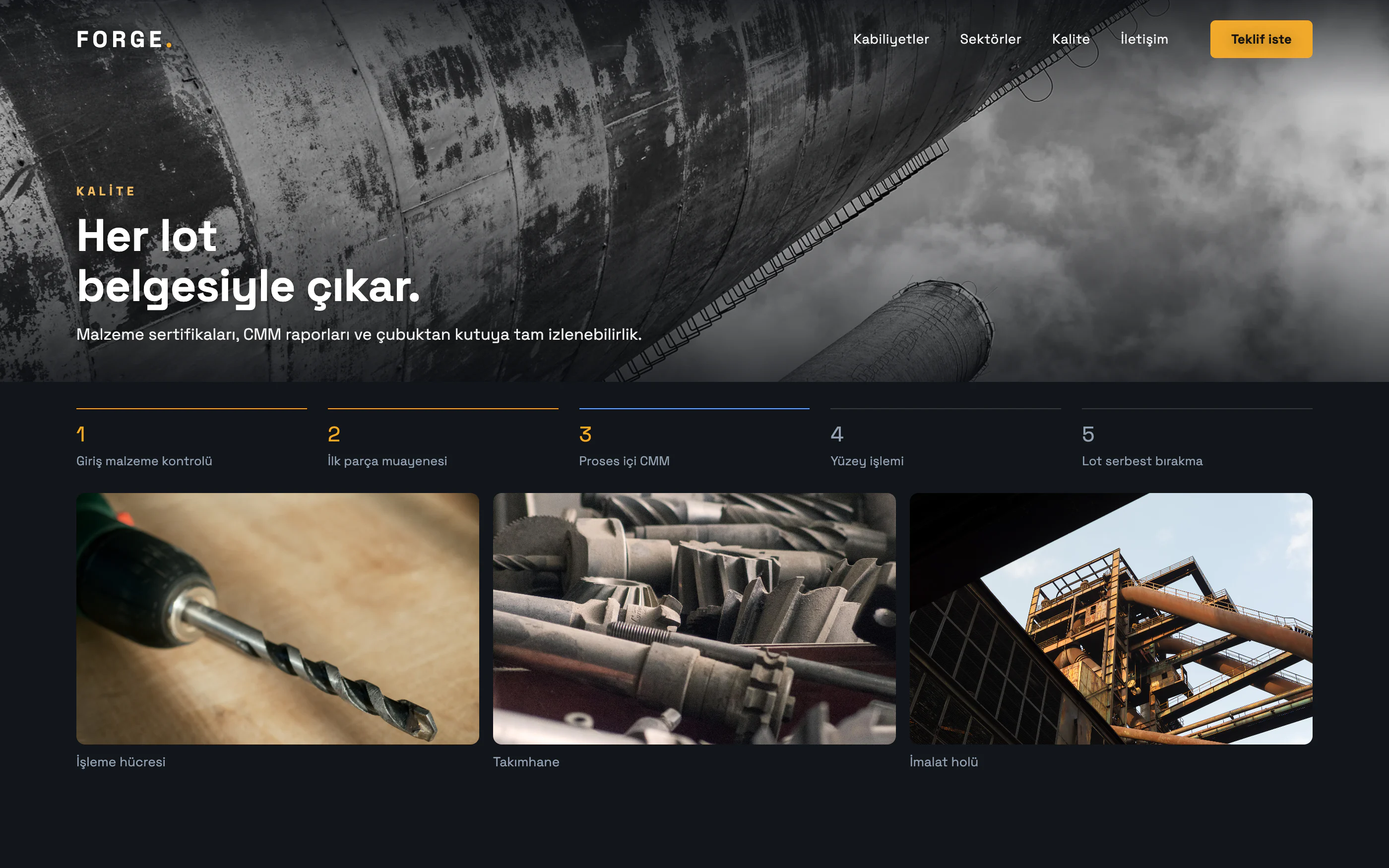Üretim & CNC Firması Sitesi
